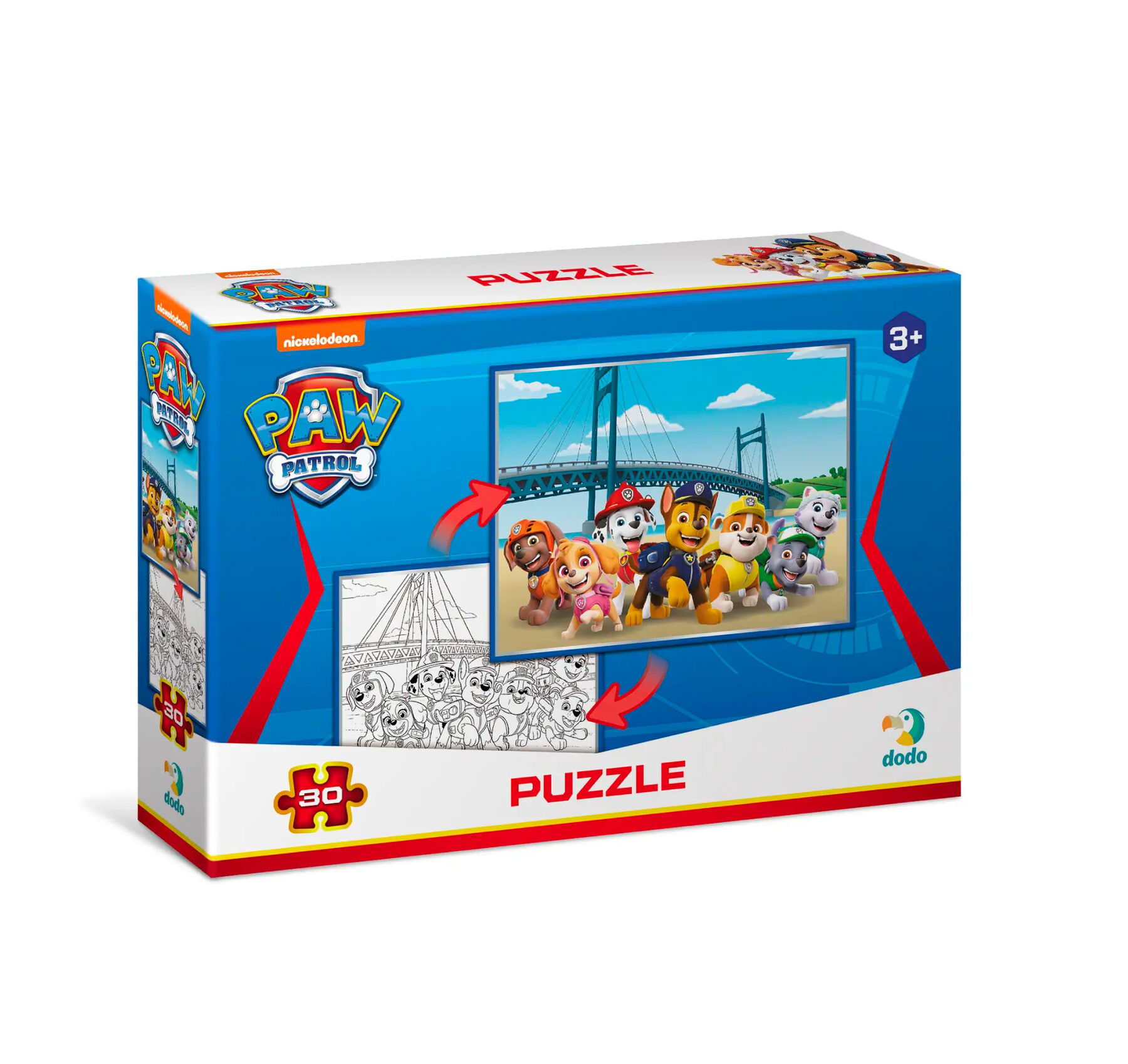 Пазл Dodo Paw Patrol 2 в 1 30 елементів (200159)