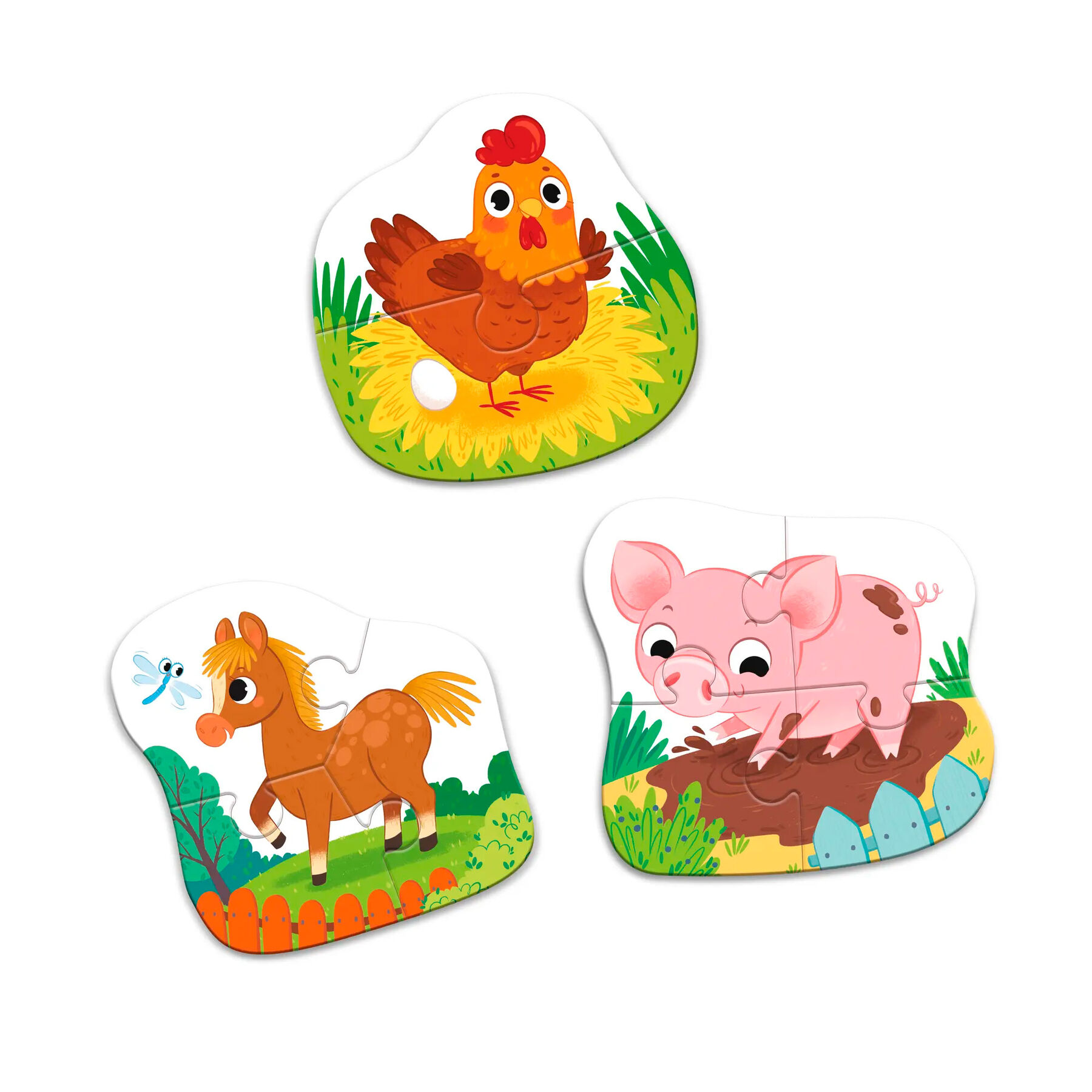 Пазл Dodo День на фермі 3 в 1 (300394)