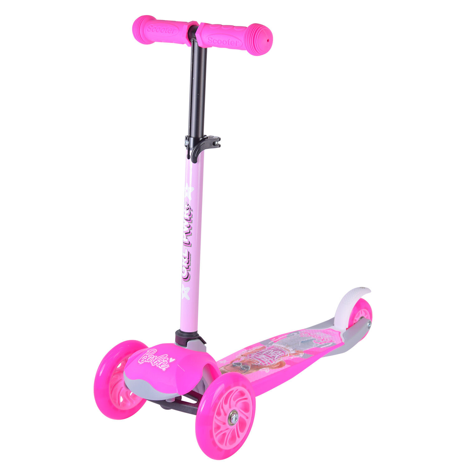 Самокат Barbie триколісний з рюкзаком (LS2211)