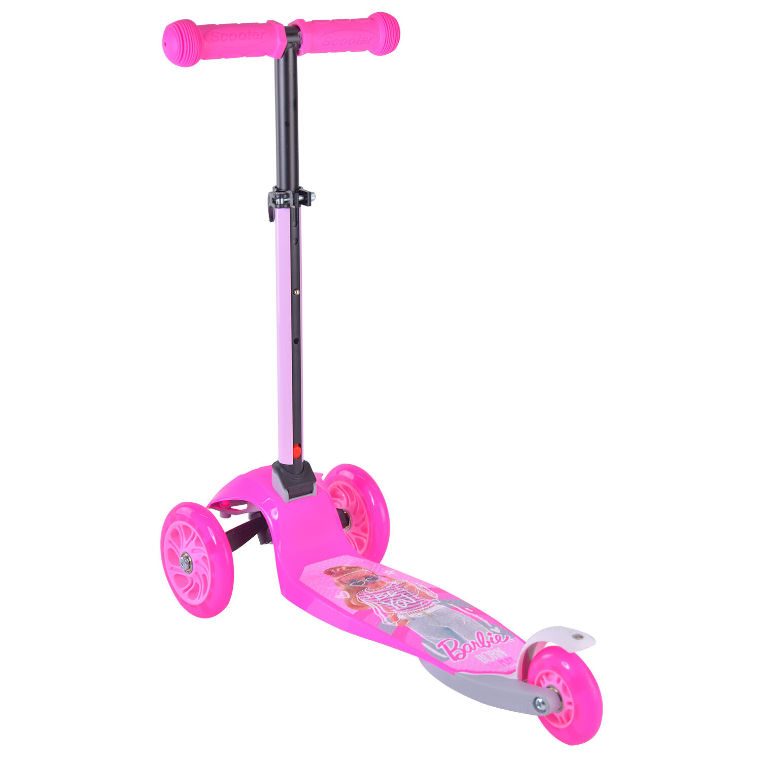 Самокат Barbie триколісний з рюкзаком (LS2211)