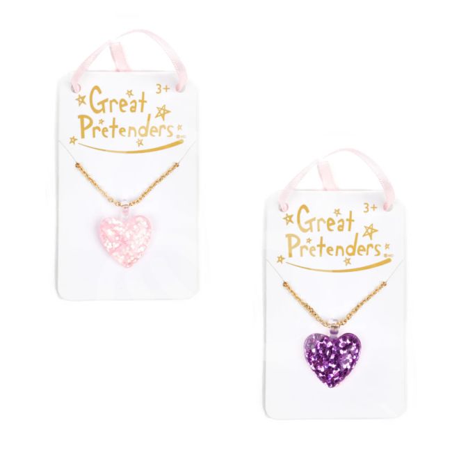 Намисто Great Pretenders Glitter heart в асортименті (90418)