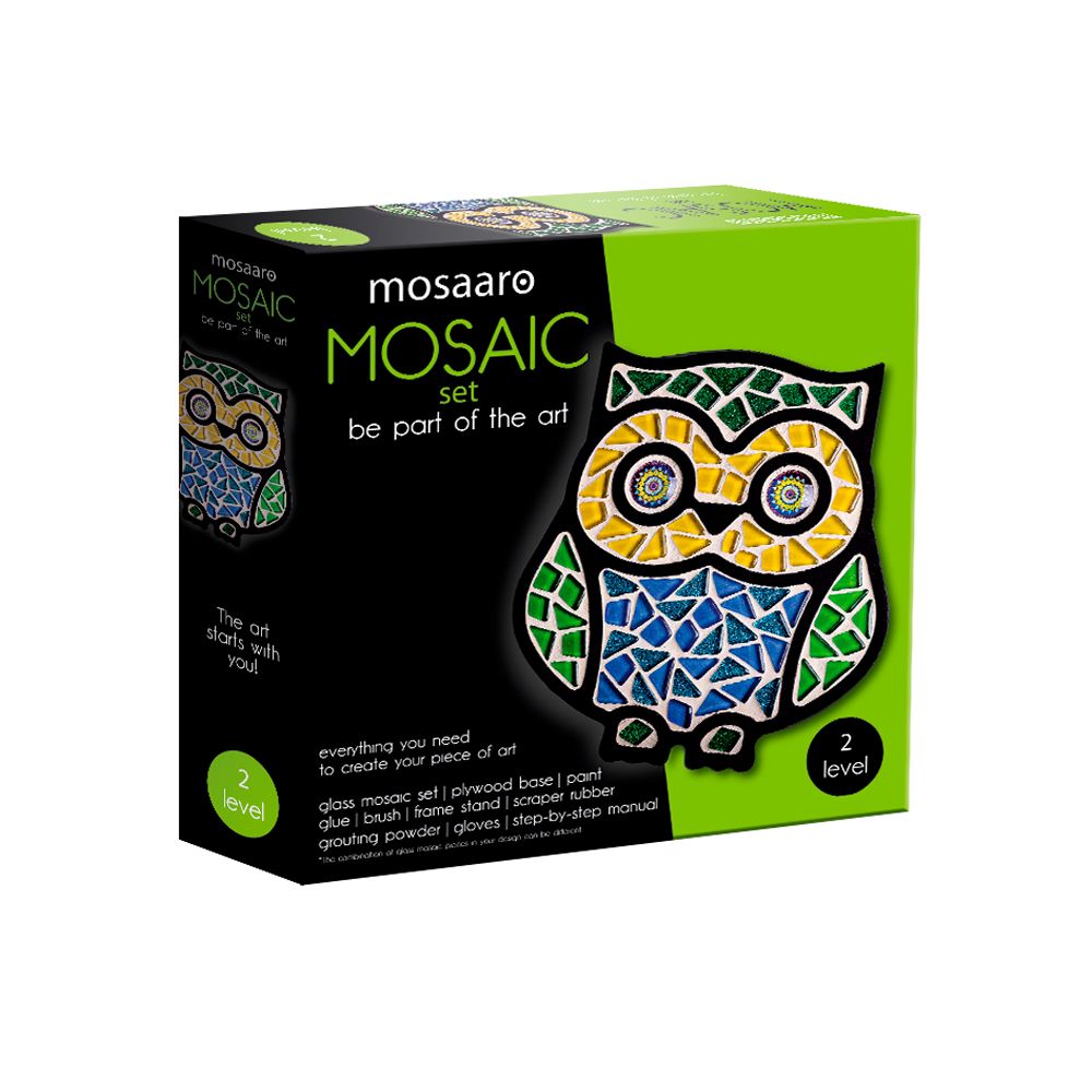 ​Набір скляної мозаїки Mosaaro Кришталеве скло Сова (MA2004)
