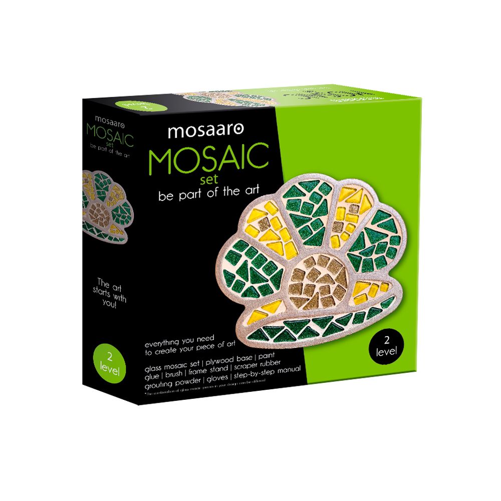 ​Набір скляної мозаїки Mosaaro Кришталеве скло Мушля (MA2003)