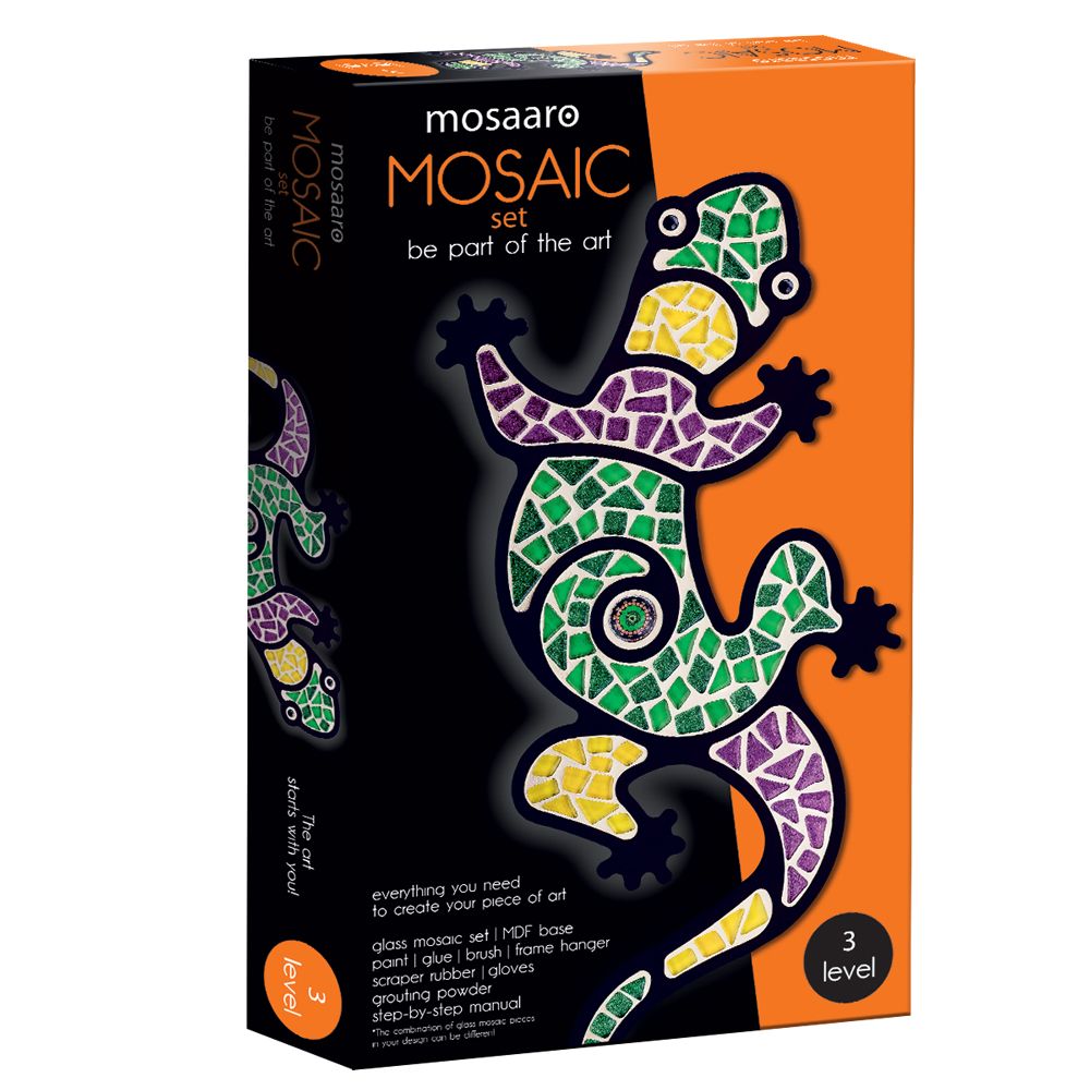 ​Набір скляної мозаїки Mosaaro Кришталеве скло Ящірка (MA3001)