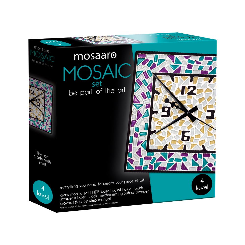 ​Набір скляної мозаїки Mosaaro Кришталеве скло Годинник (MA4002)