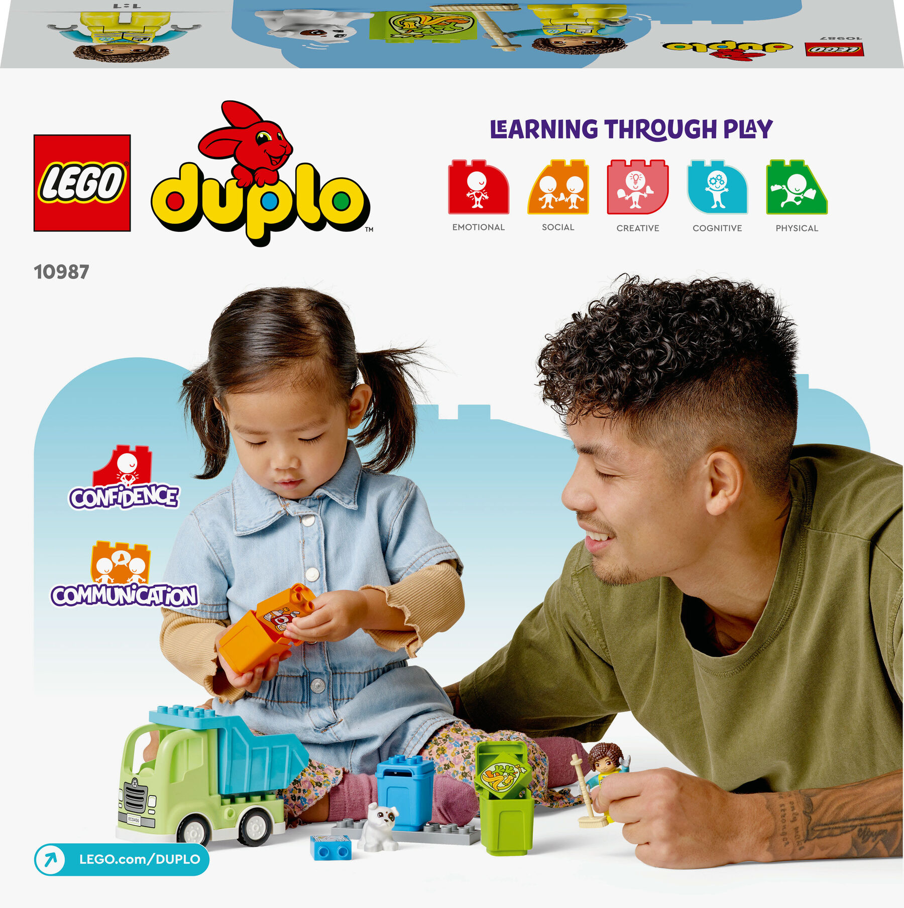 Конструктор LEGO DUPLO Сміттєпереробна вантажівка (10987)