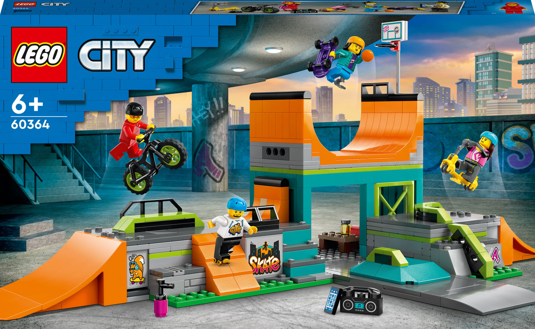 Конструктор LEGO City Вуличний скейтпарк (60364)