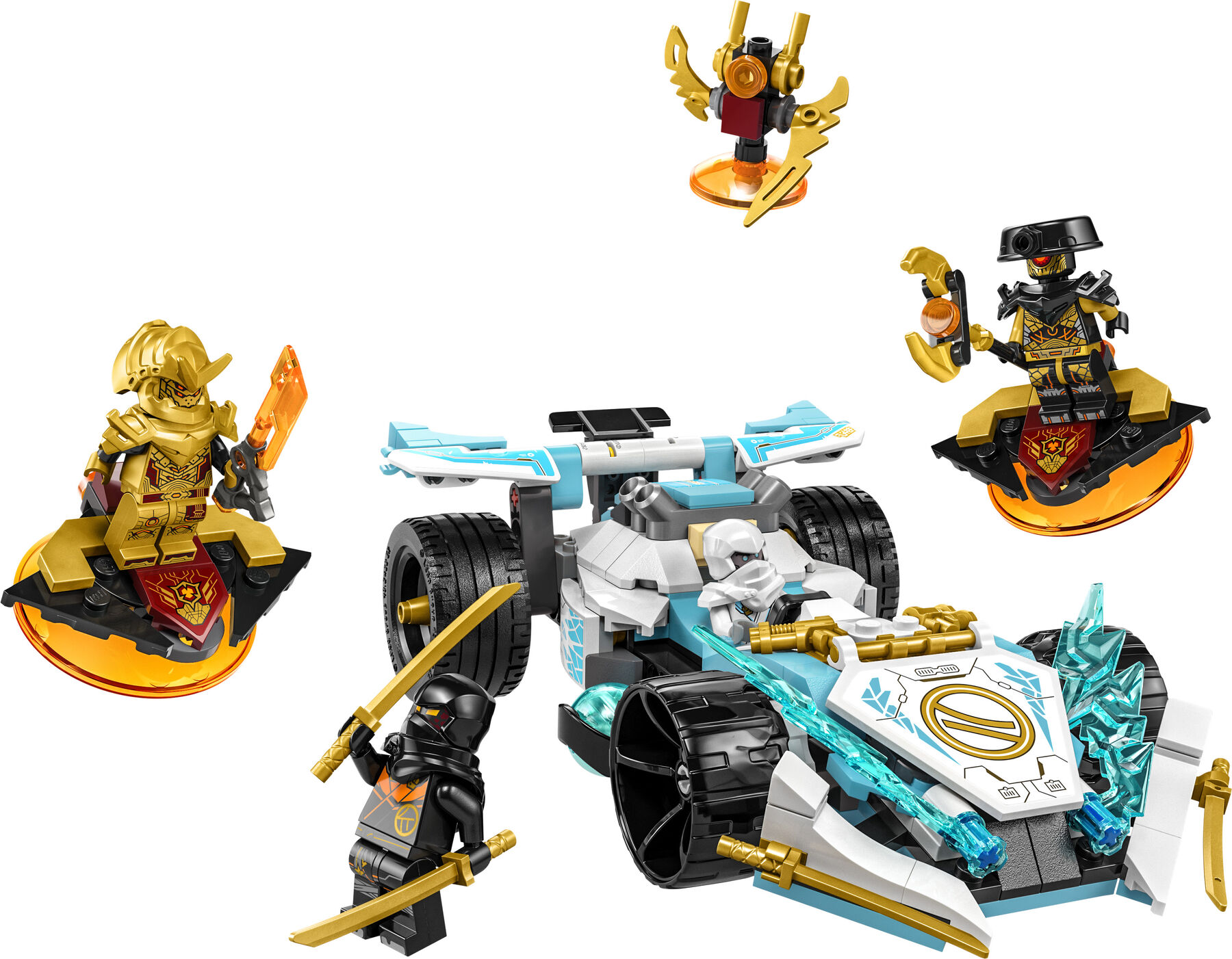 Конструктор LEGO NINJAGO Суперсила дракона Зейна автомобіль для перегонів спін-джитсу (71791)