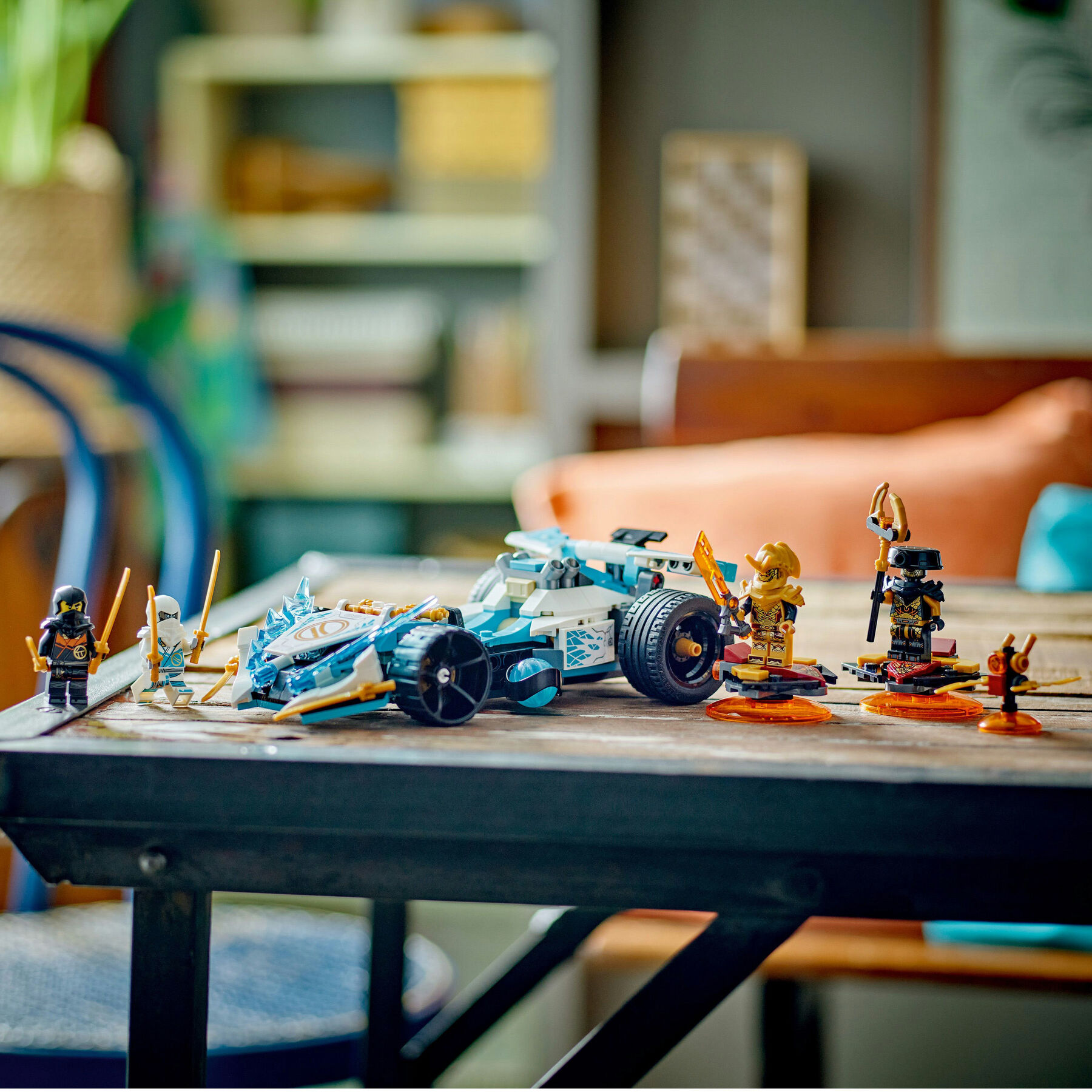 Конструктор LEGO NINJAGO Суперсила дракона Зейна автомобіль для перегонів спін-джитсу (71791)