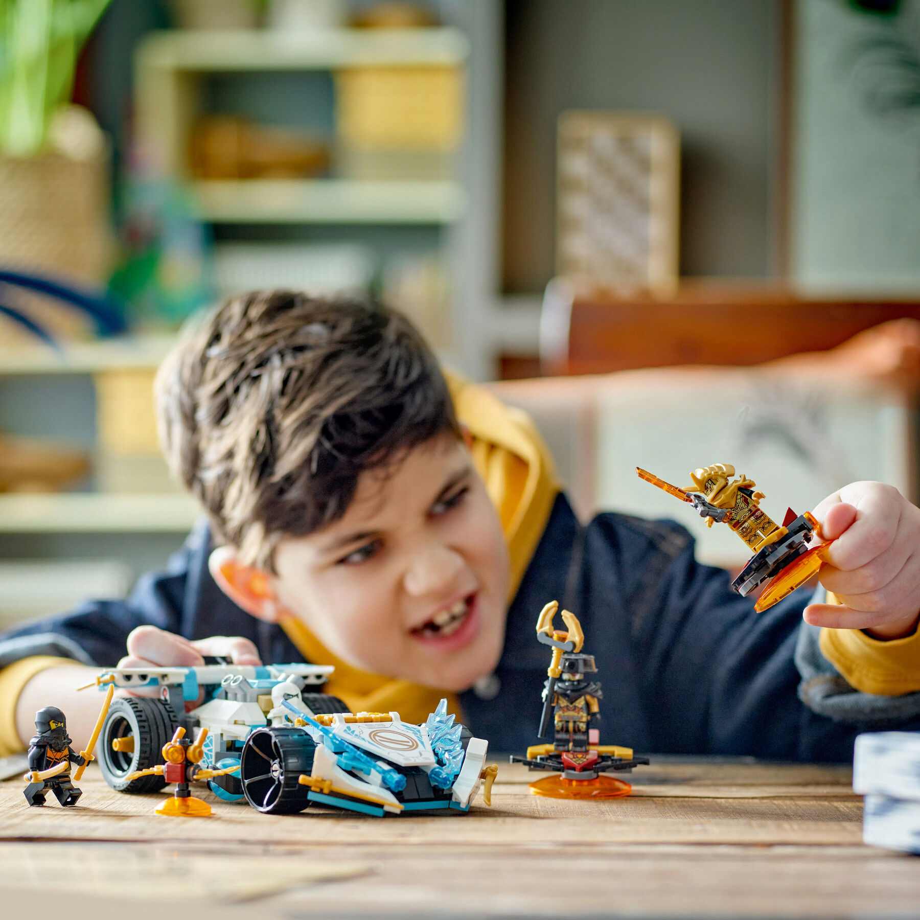 Конструктор LEGO NINJAGO Суперсила дракона Зейна автомобіль для перегонів спін-джитсу (71791)