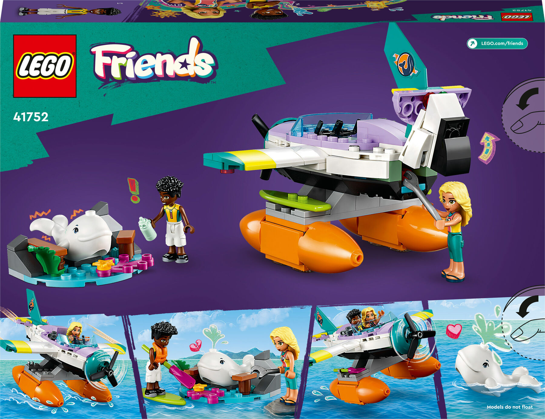 Конструктор LEGO Friends Рятувальний гідроплан (41752)