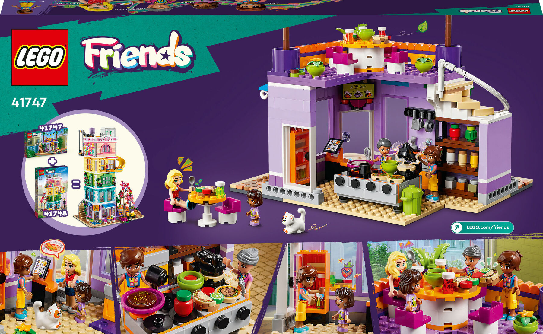 Конструктор LEGO Friends Хартлейк-Сіті. Громадська кухня (41747)