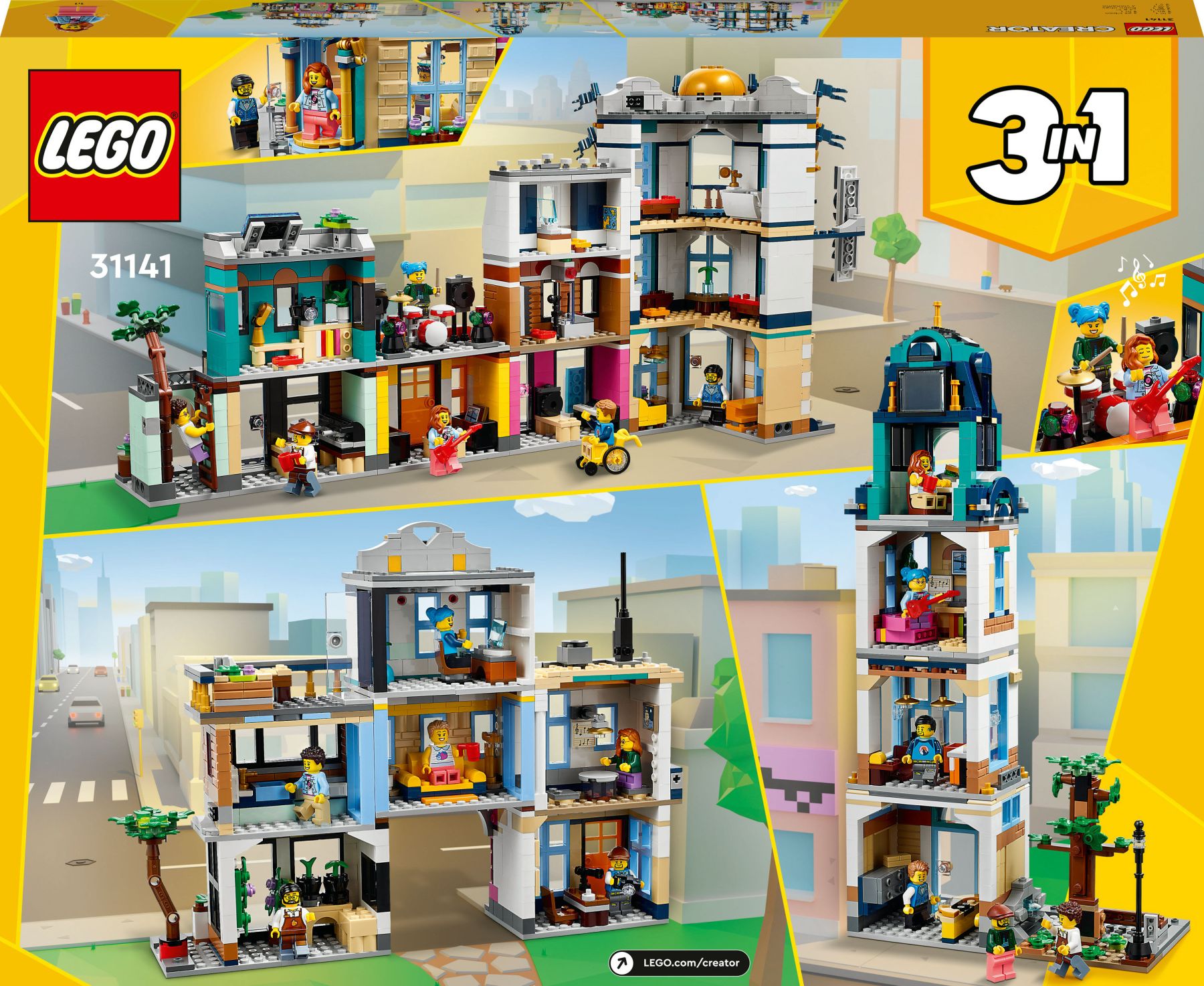 Конструктор LEGO Творець Центральна вулиця (31141)