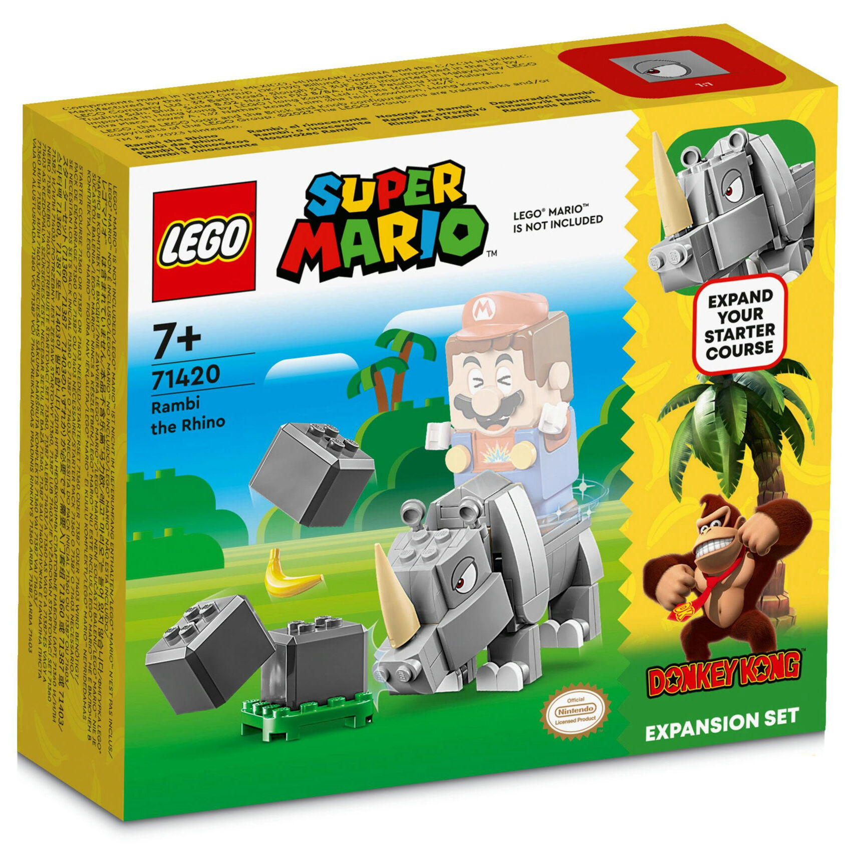Конструктор LEGO Super Mario Носоріг Рамбі. Додатковий набір (71420)
