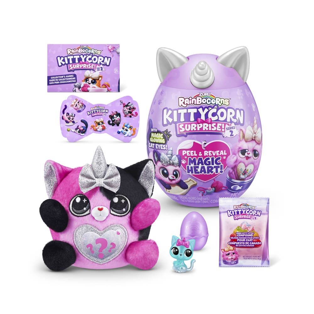 М'яка іграшка-сюрприз Rainbocorn-B Kittycorn surprise S2 (9279B)