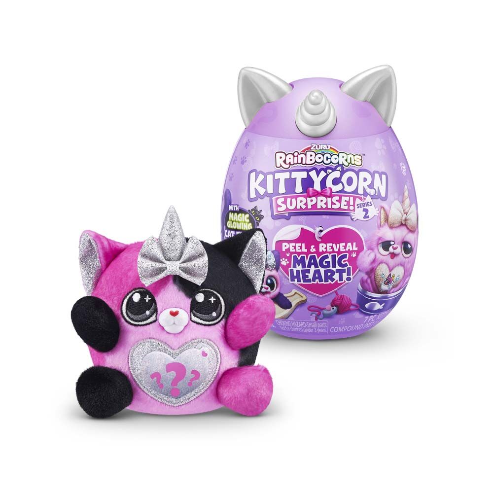 М'яка іграшка-сюрприз Rainbocorn-B Kittycorn surprise S2 (9279B)