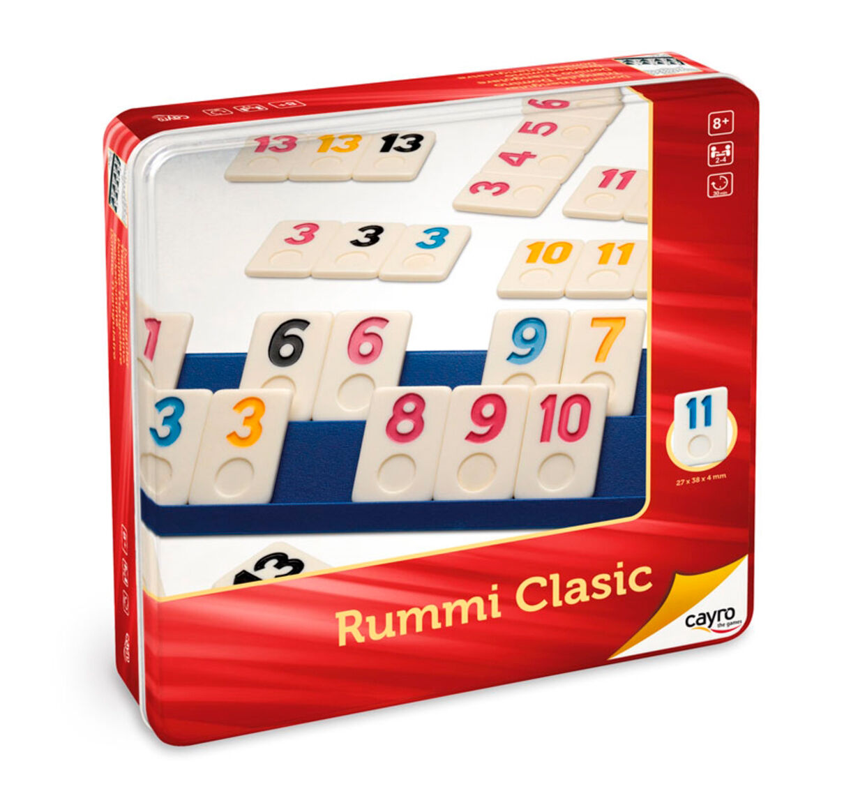 Настільна гра Cayro Rummy Classic у металевій коробці (Руммі Класик)