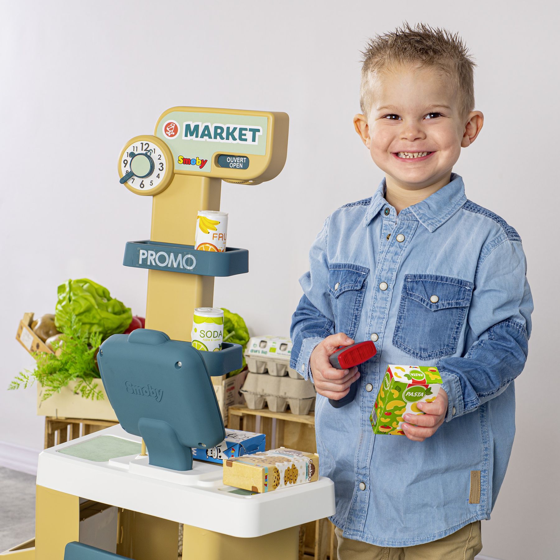 Ігровий набір Smoby Інтерактивний маркет з візком (350238)