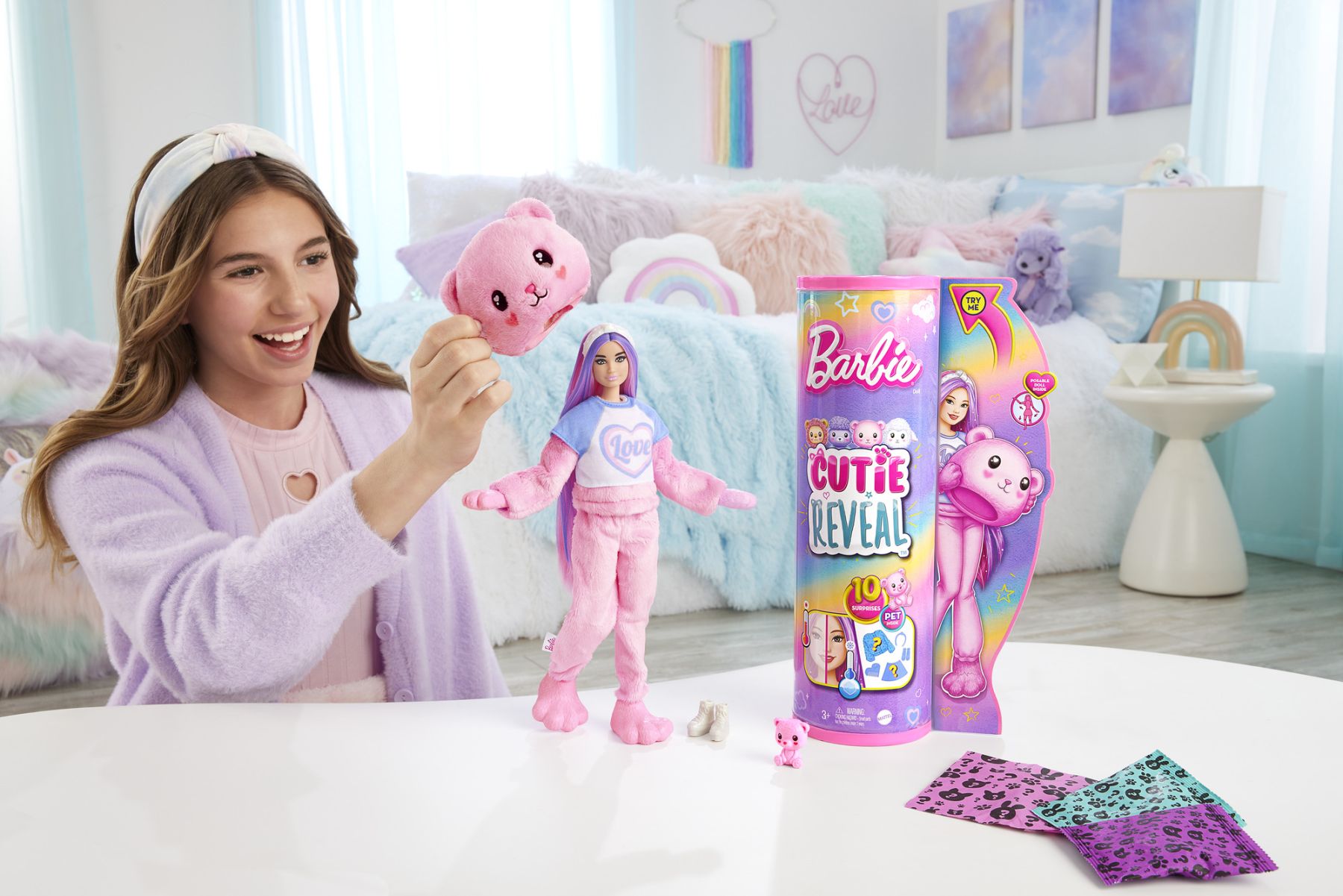 ​Лялька Barbie Cutie Reveal М'які та пухнасті Ведмежа (HKR04)
