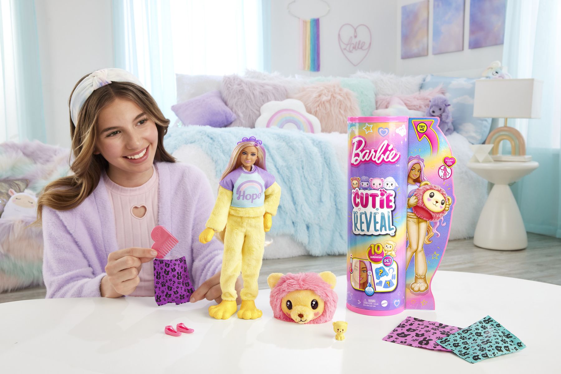 Лялька Barbie Cutie Reveal М′які та пухнасті Левеня (HKR06)