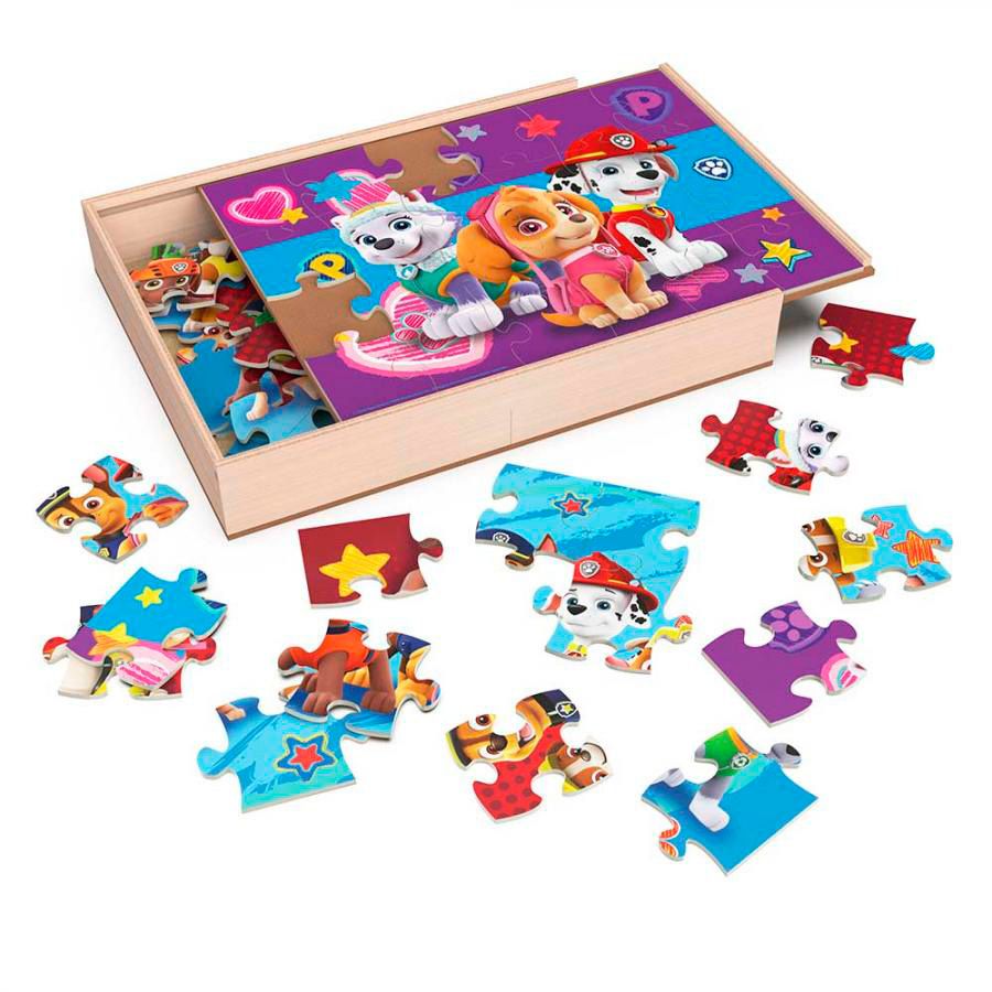 Пазл дерев'яний Spin Master Paw Patrol 3 в 1 (SM98297/6066794)