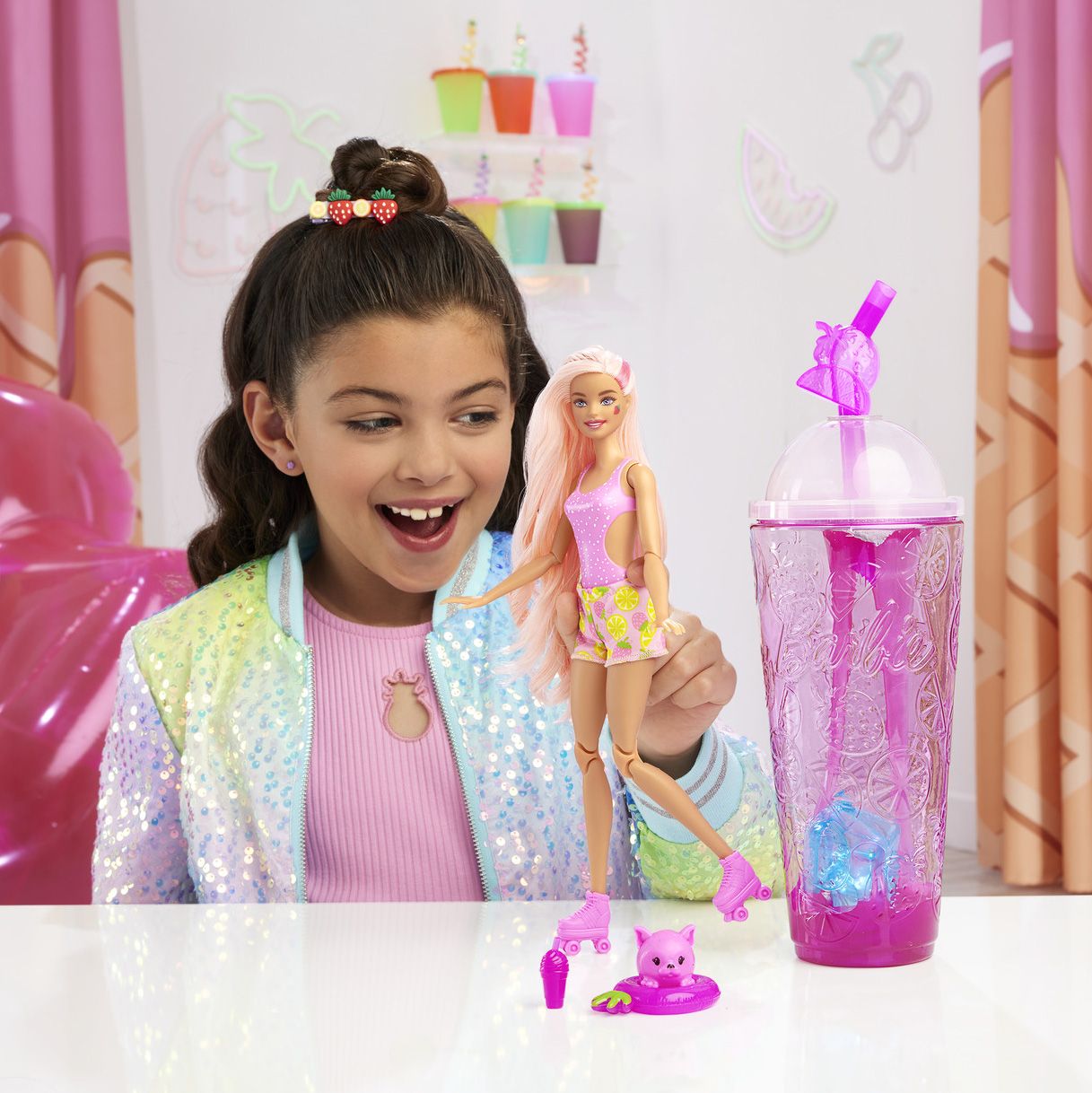 Лялька Barbie Pop Reveal Соковиті фрукти Полуничний лимонад (HNW41)