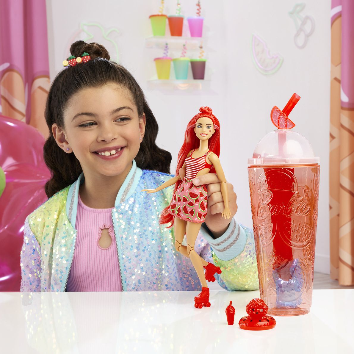 Лялька Barbie Pop Reveal Соковиті фрукти Кавуновий смузі (HNW43)