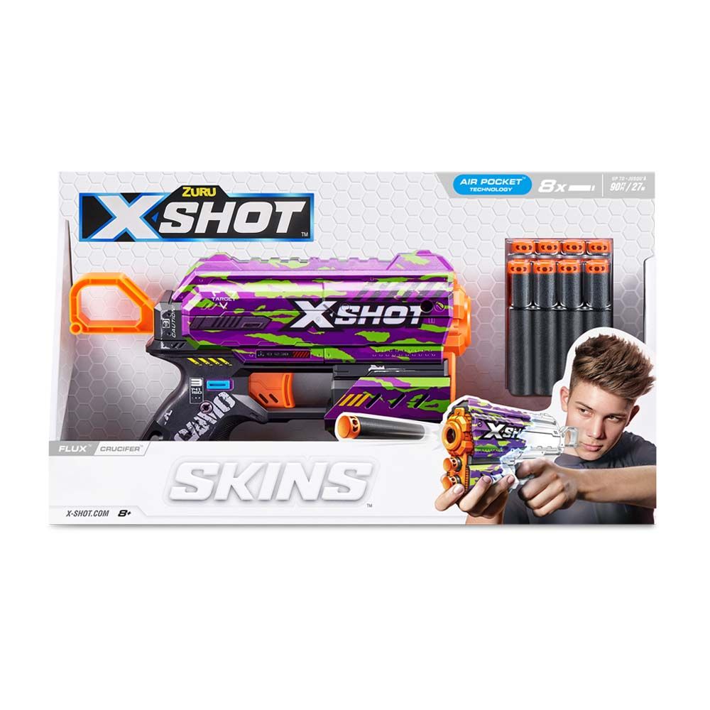 Швидкострільний бластер X-Shot Skins Flux Crucifer (36516J)