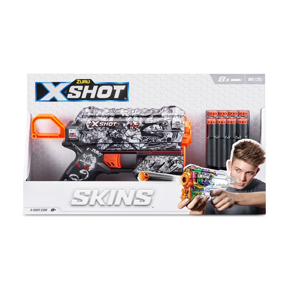 Швидкострільний бластер X-Shot Skins Flux Illustrate (36516D)