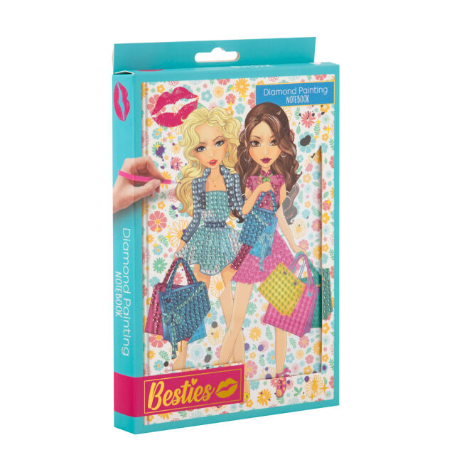 Блокнот Besties Діамантовий розпис синій (961006)