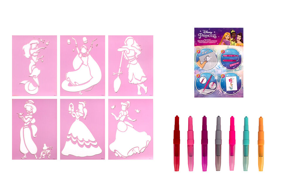 Набір спрей-ручок Disney Princess з трафаретами (DP22364)