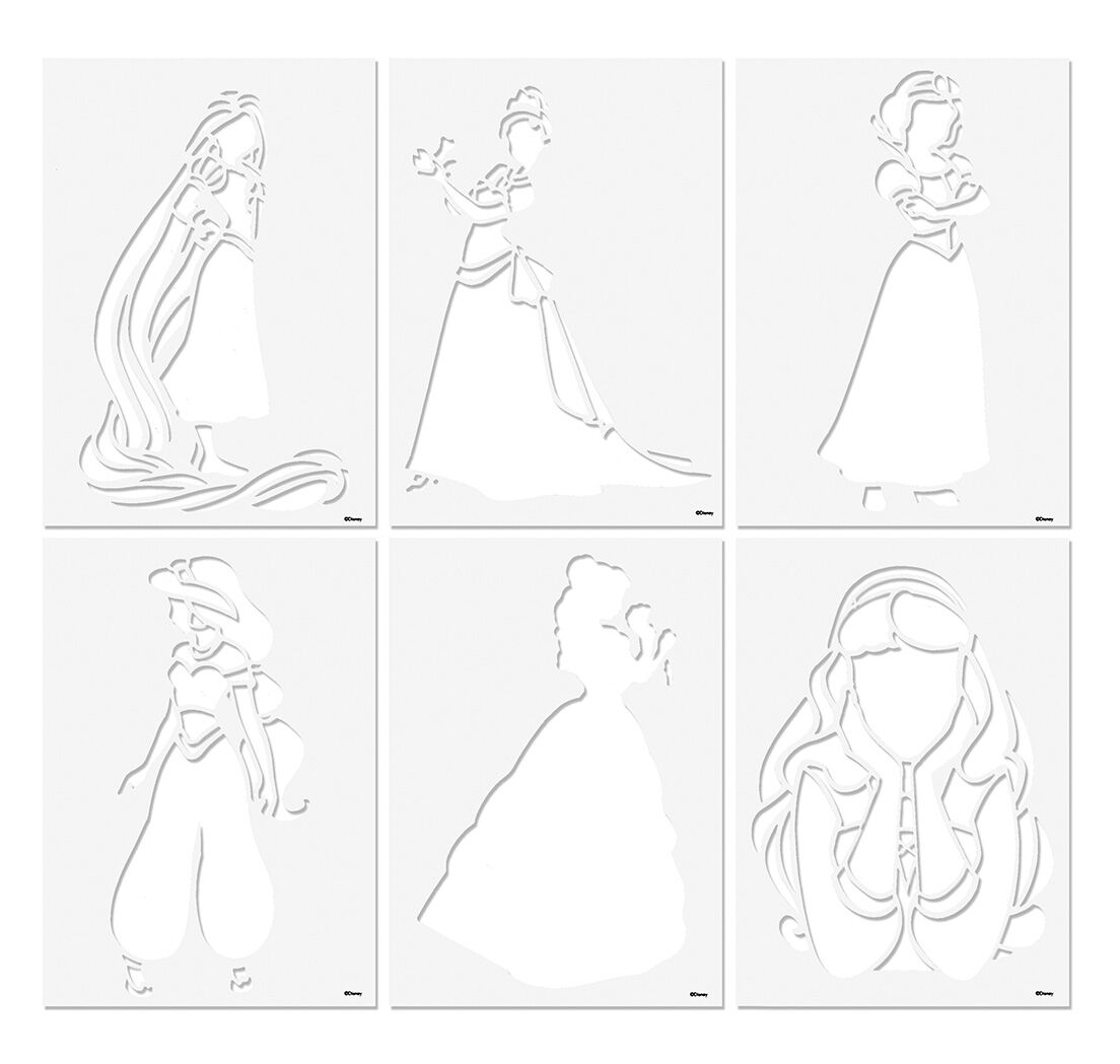 Набір спрей-ручок Disney Princess Делюкс з трафаретами (DP22368)