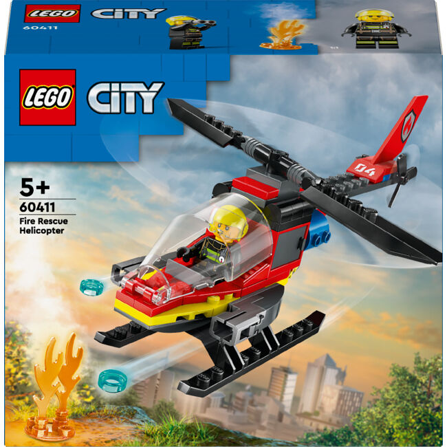 Конструктор LEGO City Пожежний рятувальний гелікоптер (60411)