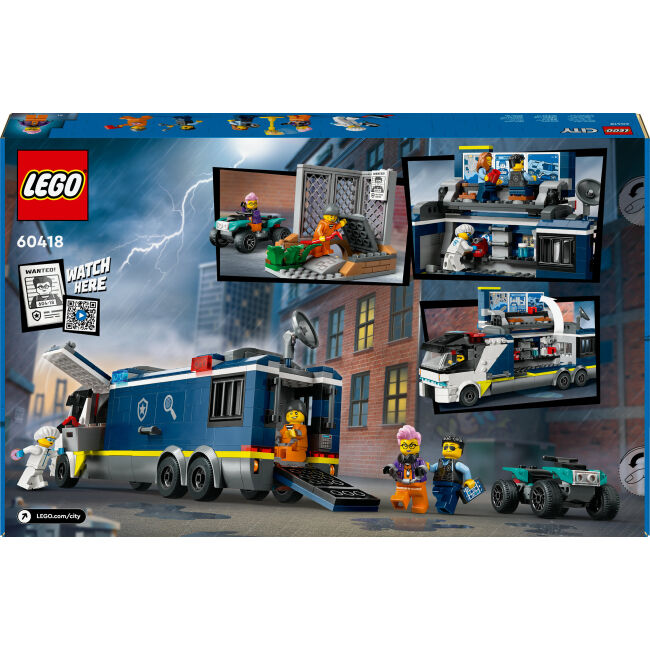 Конструктор LEGO City Пересувна поліцейська криміналістична лабораторія (60418)