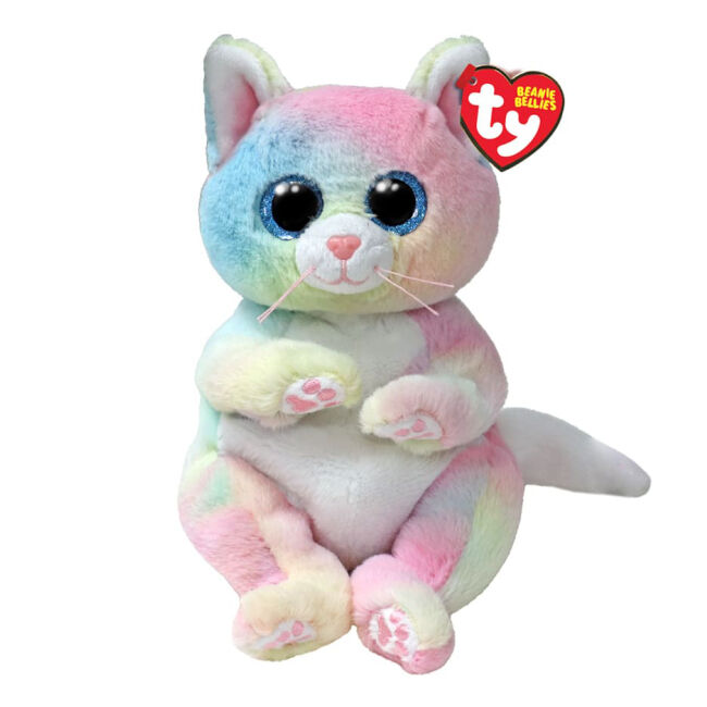 М'яка іграшка TY Beanie bellies Райдужний кіт Cat 25 см (41291)