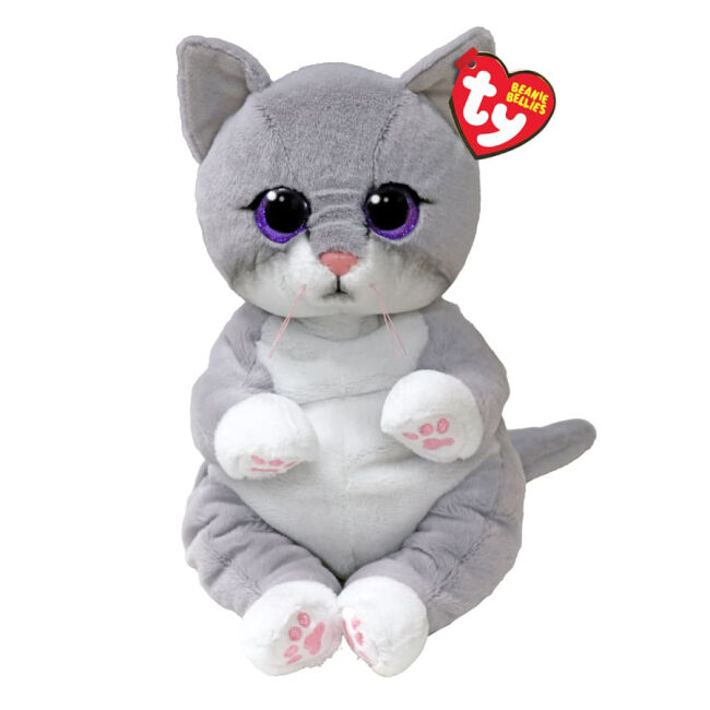 М'яка іграшка TY Beanie bellies Сіре кошеня Морган 25 см (43203)