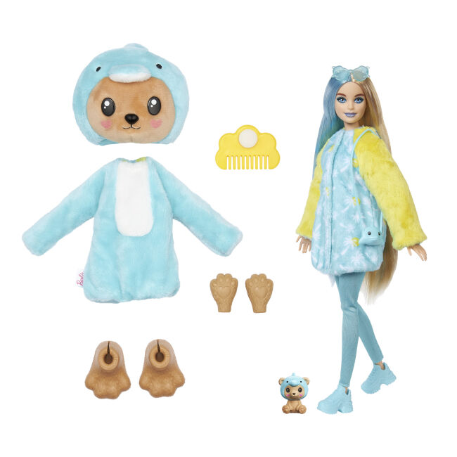 Лялька Barbie Cutie Reveal Чудове комбо Ведмежа в костюмі дельфіна (HRK25)
