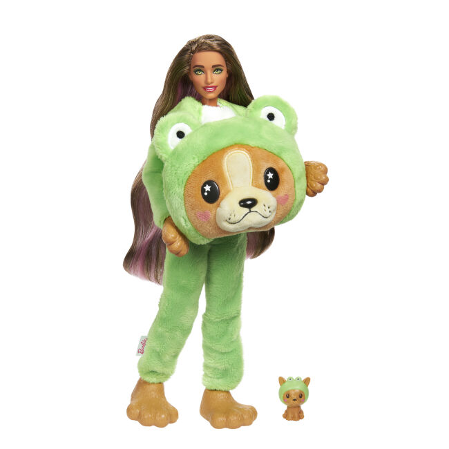 Лялька Barbie Cutie Reveal Чудове комбо Цуценя в костюмі жабки (HRK24)