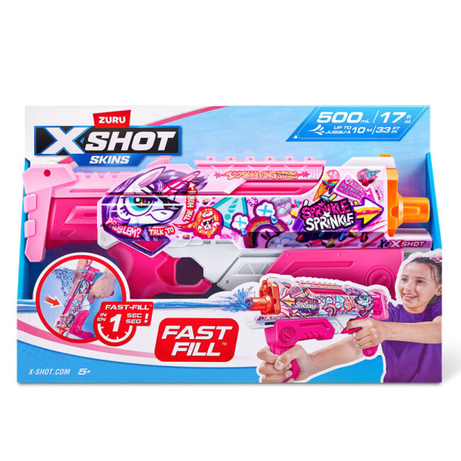 Водний бластер X-Shot Fast-Fill Skins Hyperload Unicorn Splash (11854E)