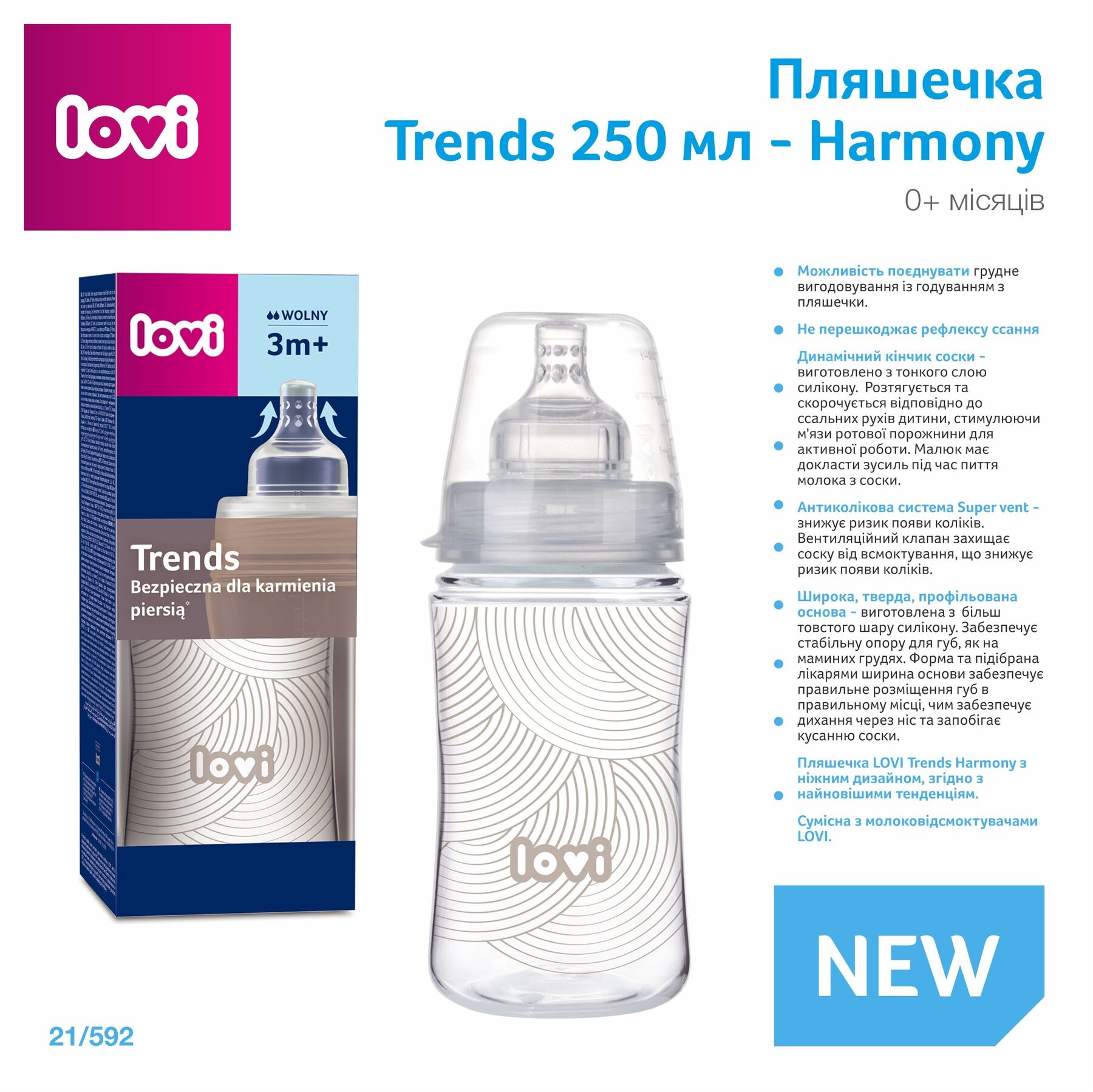 LOVI Пляшечка Trends 250 мл - Harmony