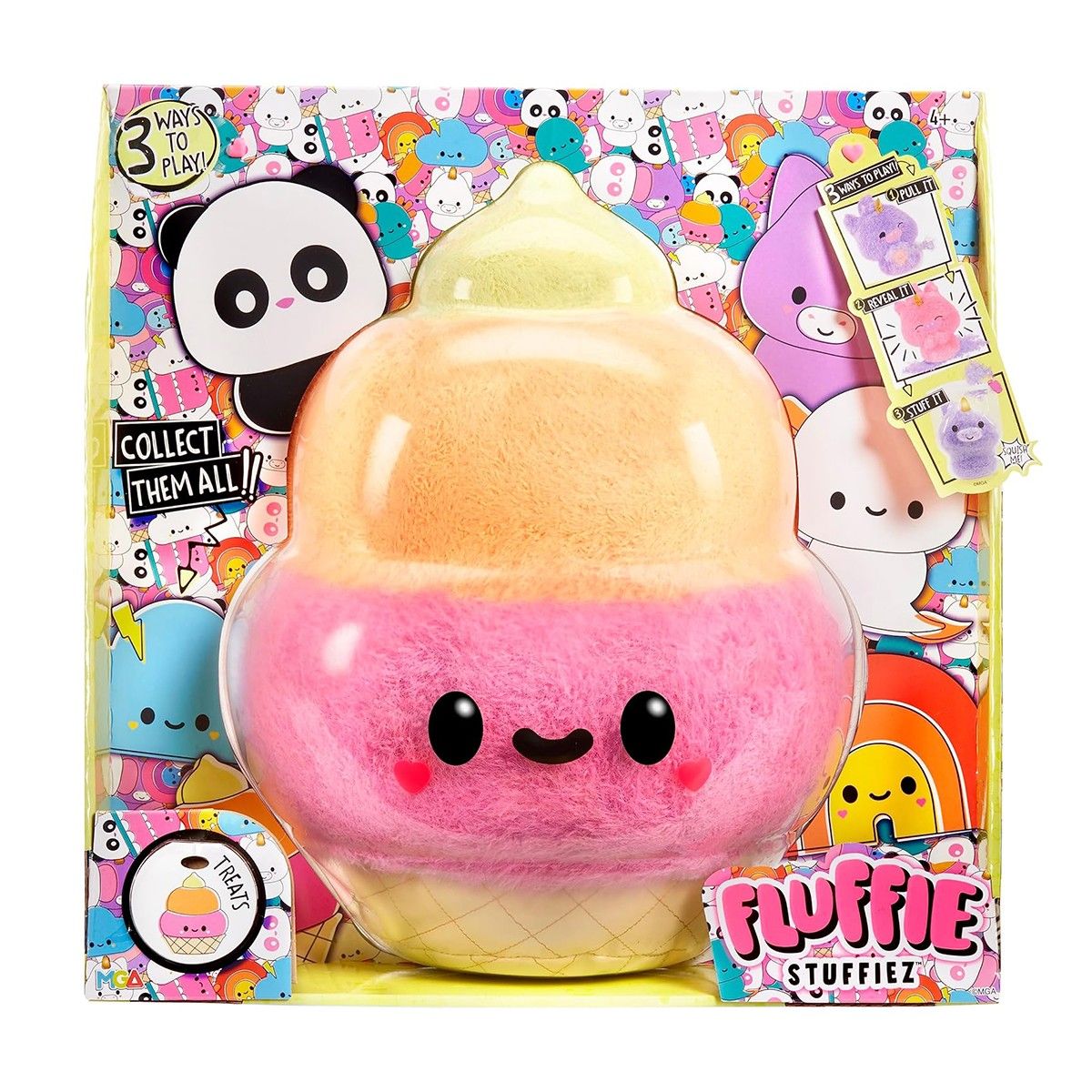 М’яка іграшка-антистрес FLUFFIE STUFFIEZ серії "Large Plush" - МОРОЗИВО