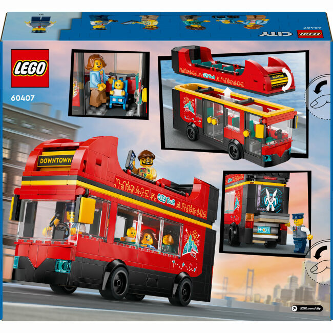 Конструктор LEGO City Червоний двоповерховий екскурсійний автобус (60407)