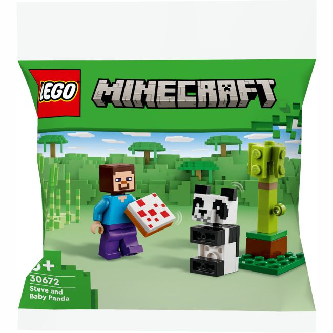 Конструктор LEGO Minecraft Стів і малюк-панда (30672)