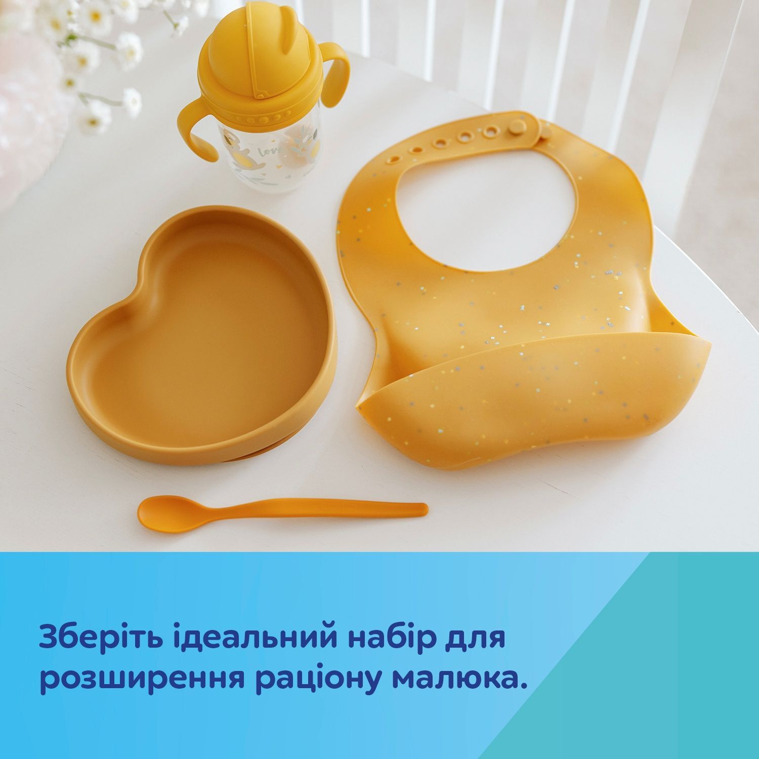 Canpol babies Слинявчик силіконовий з кишенькою DOTS - сірий