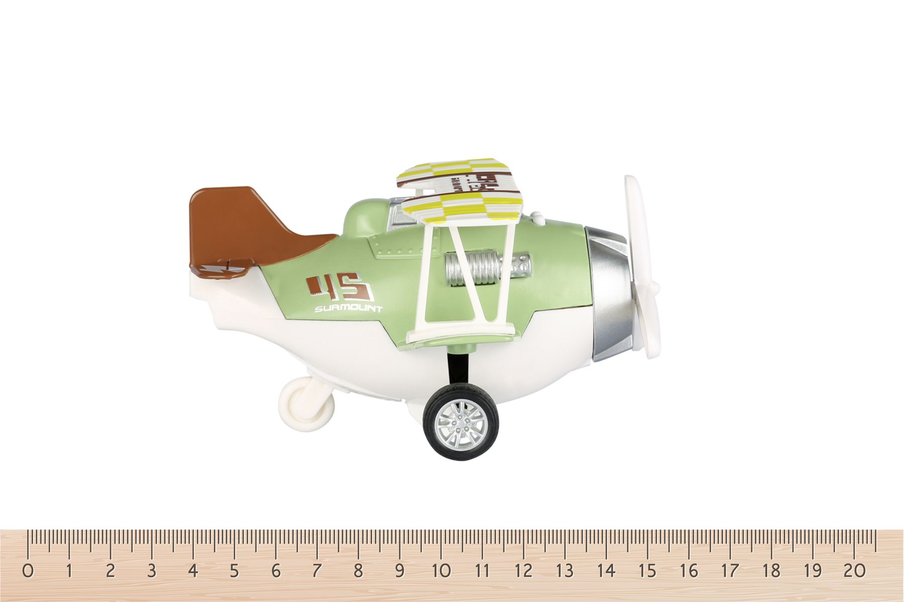 Літак металевий інерційний Same Toy Aircraft зелений зі світлом і музикою SY8015Ut-2