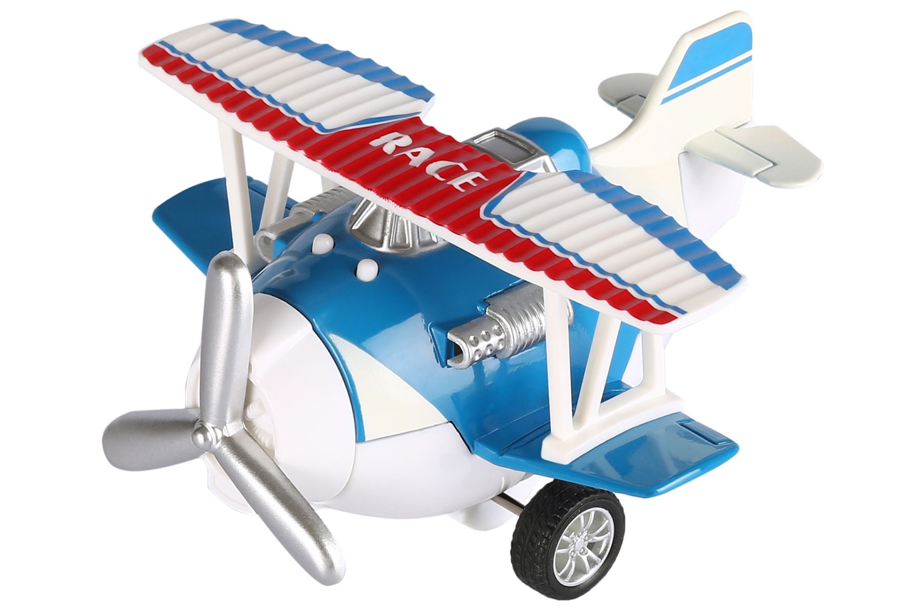 Літак металевий інерційний Aircraft синій