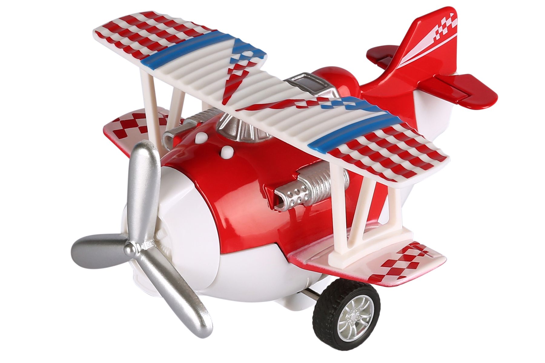 Літак металевий інерційний Aircraft червоний