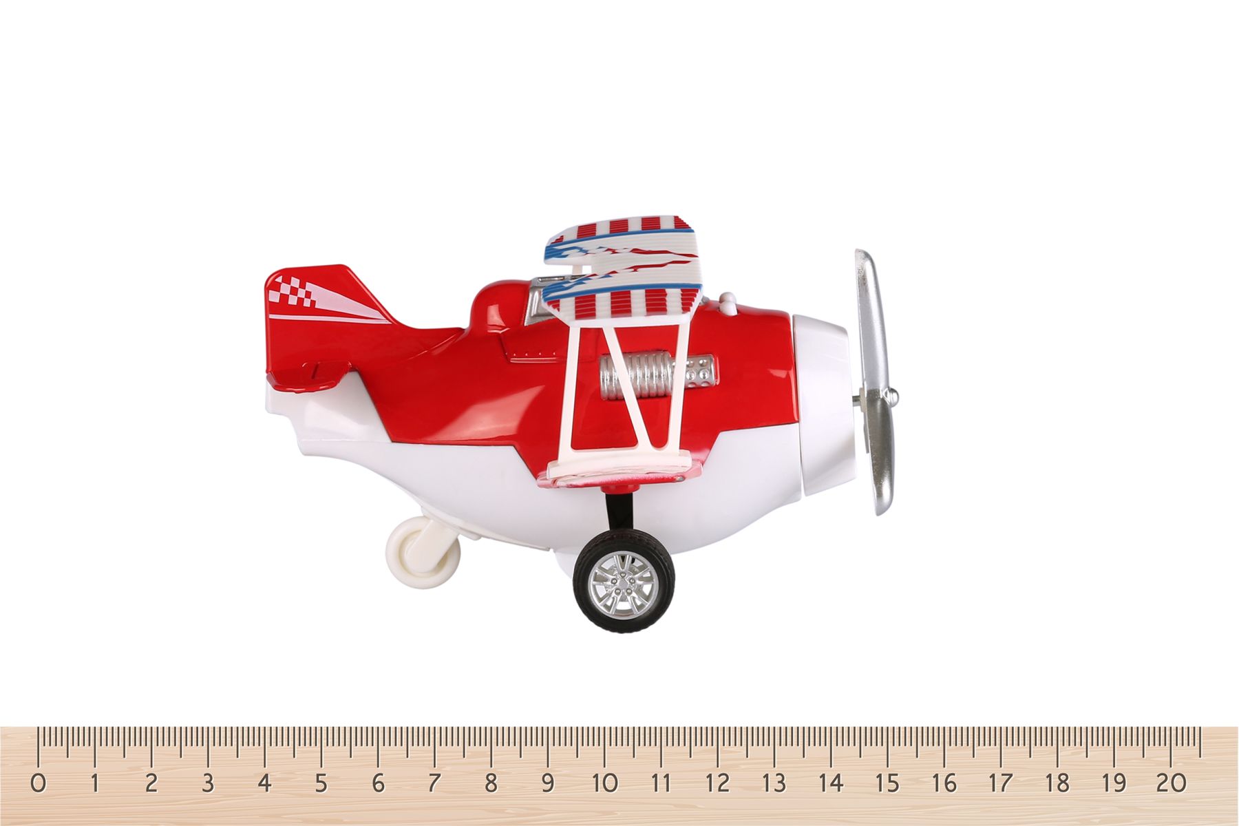 Літак металевий інерційний Aircraft червоний