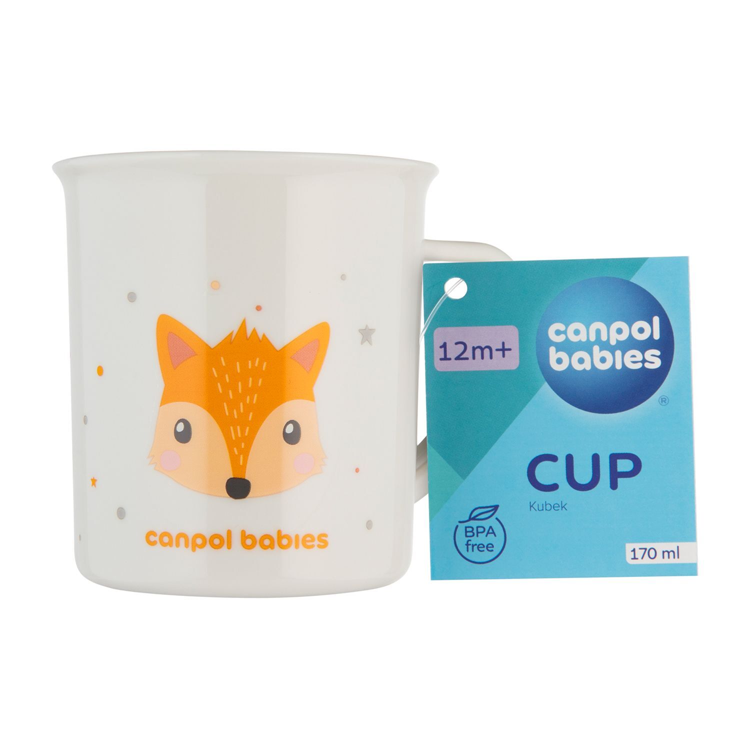 Canpol babies Кружка пластикова CUTE ANIMALS - помаранчева