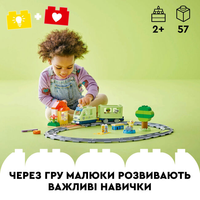 Конструктор LEGO DUPLO Town Інтерактивний пригодницький потяг (10427)
